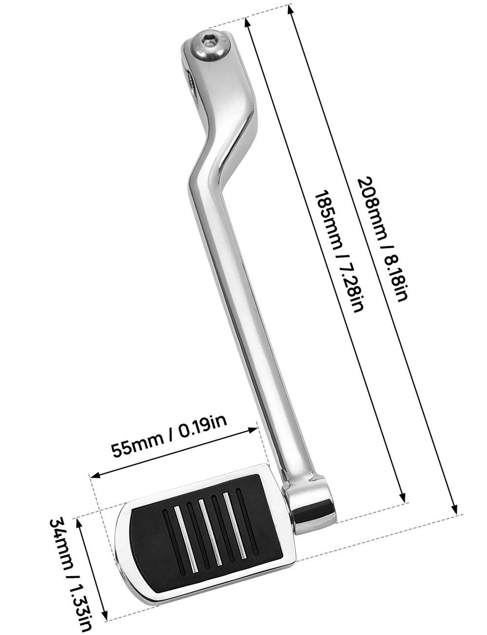 Pioli cambio tallone e punta Leve anteriori e posteriori con pioli cambio per Harley Davidson 86-17 FL Softail, 88-22 Touring HT-PSD11