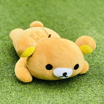 Rilakkuma 애니메이션 캐릭터 봉제 베개 장난감, 동물 곰 인형 소파 쿠션, 커플 생일 크리스마스 선물 