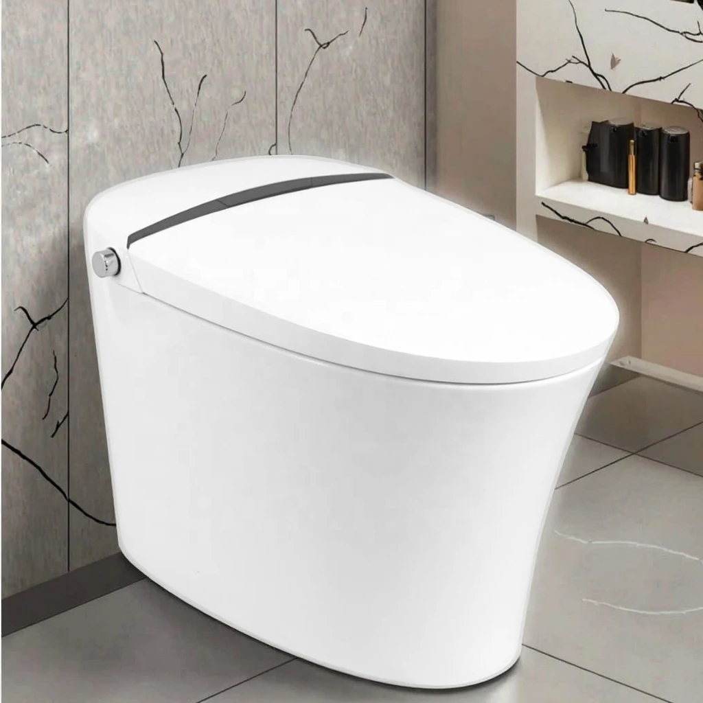 

Modern Cupc Automatic Sensor Flushing Intelligent Toilet Bowl One Piece Bathroom Auto Smart Toilet