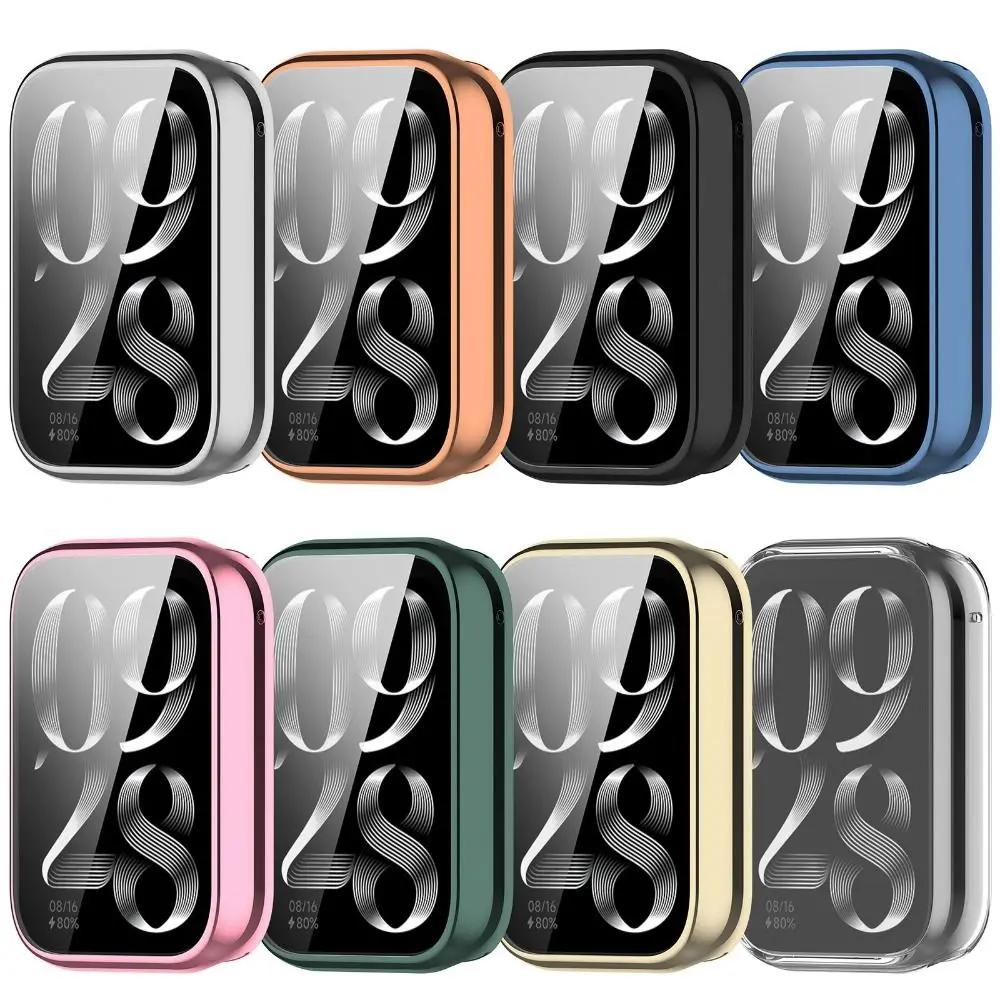 New TPU Protective Cover All-Around Full Cover Screen Protector Accessories Anti-Scratch Case Shell for Xiaomi Band 9 Pro