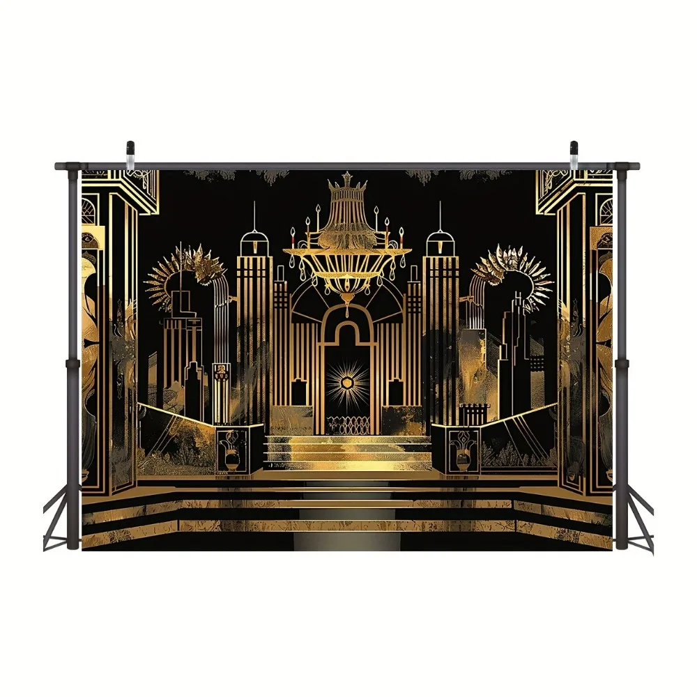 One Great Gatsby themed photo background, vintage photography background, wedding birthday party decoration