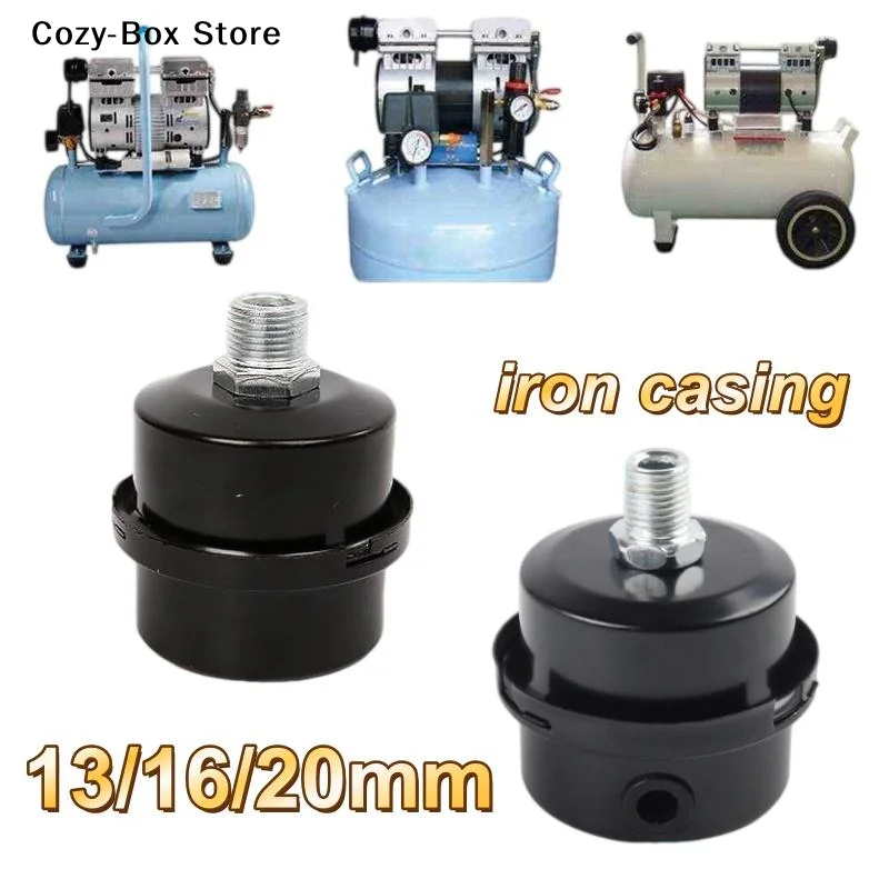 [ZY]1Pcs13/16/20mm Metal Air Filter Oil-Free Muffler Air Compressor Filters Noise Muffler Air Compressor Pump Accessories[ZY]