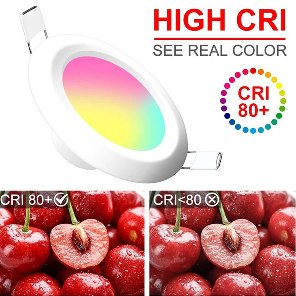 

Slim Dimmable Downlight Ceiling Lights LED Light Fixtures for Bedroom Living Room Kitchen Hallway with Remote for LED
