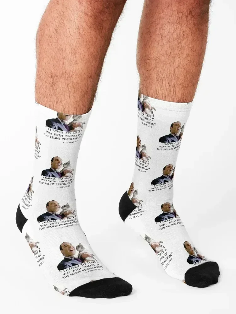 Louis Litt cat Socks cartoon floor Men's FASHION Socks Male Women's