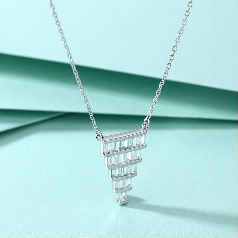 Jewelry set, 3-piece, European and American style, 925 sterling silver, open snake ring, square diamond, triangular earrings, ne