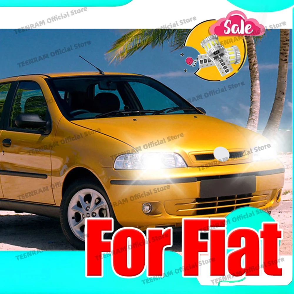 

2PCS Led Bulbs For Fiat Multipla Bravo 1 2 500 500L 500X 500E 500C Panda 2 3 Tipo Freemont Sedici Stilo T10 W5W Car Signal Lamp