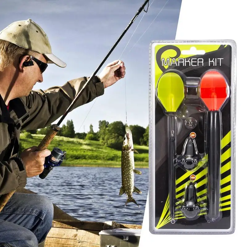Carp Marker Float Set Long Cast Vertical Fishing Float Weighted Fishing Accessories Colored Detachable Tackle Kit for Fishing - view 2