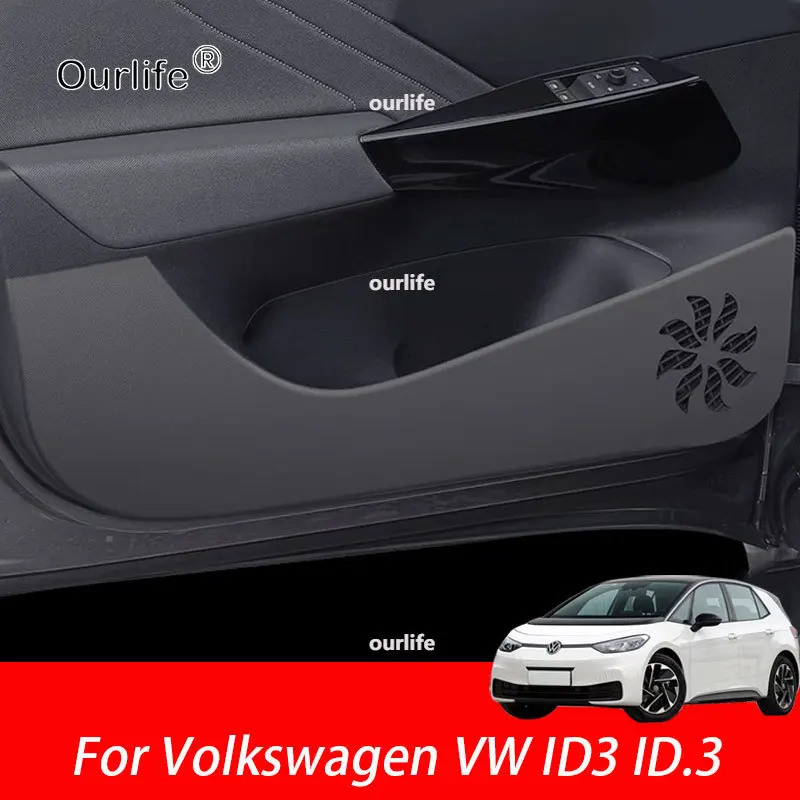 

Car Door Anti Kick Pad Leather Protection Film For Volkswagen VW ID3 ID.3 2025 2026 2027 Protector Stickers interior Accessories