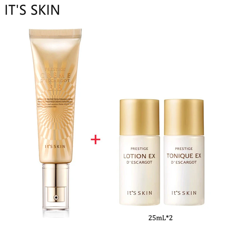 IT'S Skin Prestige Creme D'escargot BB Cream 50ml Snail Set SPF25 PA+ Snail CC  Whitening Concealer Natural Make Up