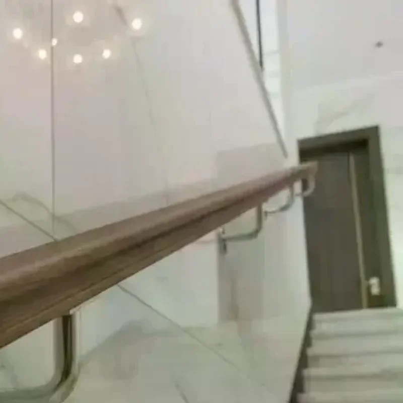 High Load Bearing Handrail Bracket Stainless Steel Wall Support for Basement Stair Balustrade