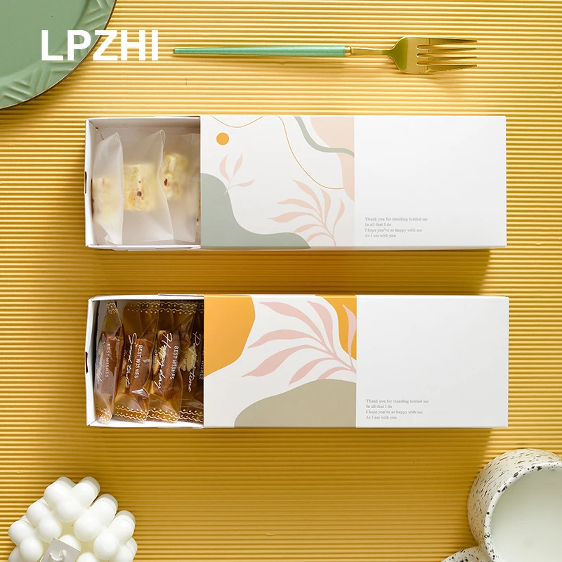 

LPZHI 10Pcs Snowflakes Packaging Drawer Boxes Handmade Present Cookies Chocolate Strawberries Macaroon Decoration Party Favors