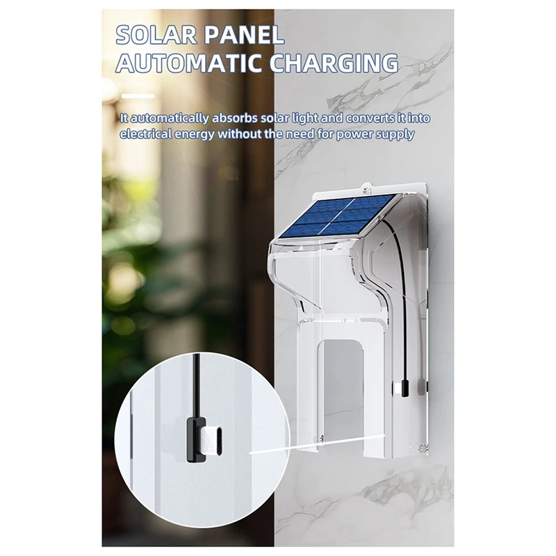 Wifivisual Campanello Telecamera Ricarica solare wireless Visione notturna impermeabile Smart Home HD Campanello Citofono bidirezionale Voce