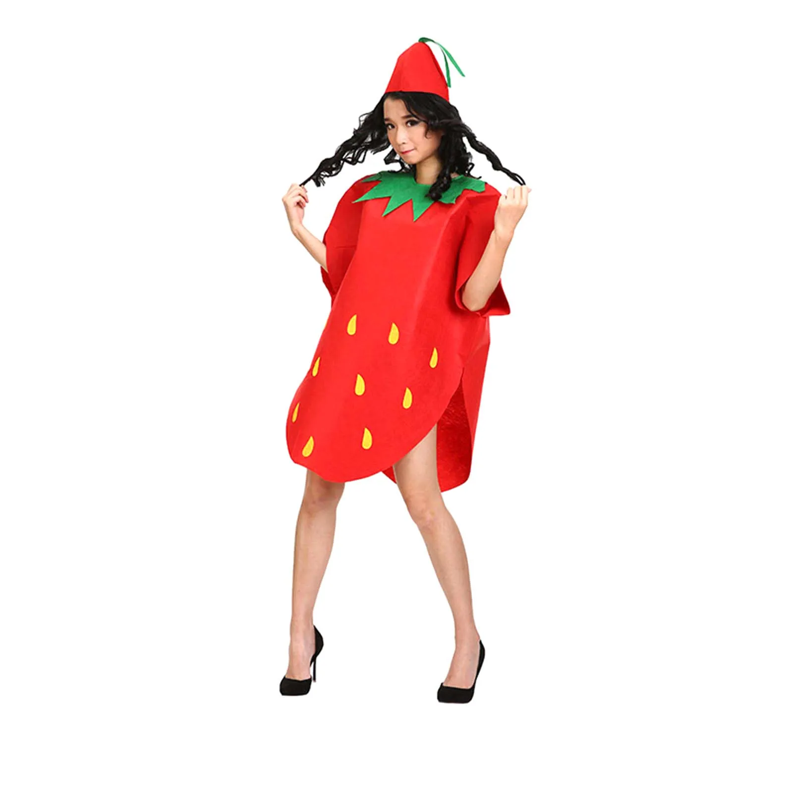 Adult Fruit Costume Comfortable Funny Halloween Costumes for Themed Party Stage Performance Masquerade Pretend Play Holiday