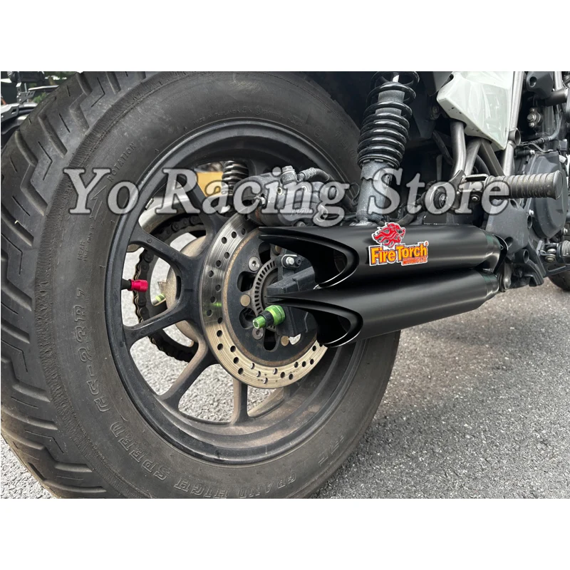 Slip On For Kawasaki Eliminator EL 400 450 450 SE 500 500 SE 2023 - 2027 Motorcycle Exhaust Systems Escape Moto Double Muffler