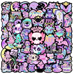 50pcs Purple Gothic Art Series Graffiti Stickers Suitable for Helmets Desktop Wall Decoration DIY Sticker Pack Wholesale