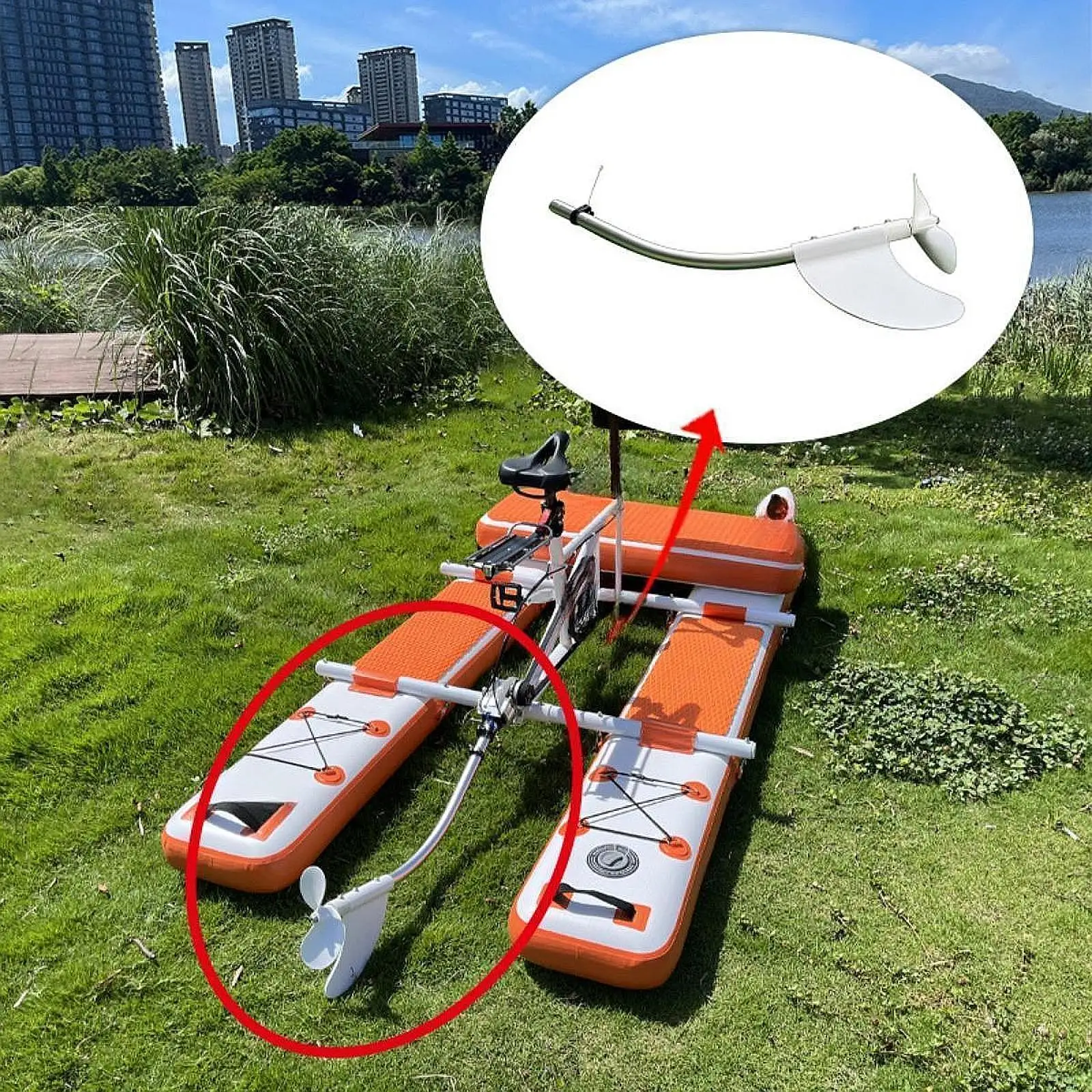 

Propeller Kit for Water Bike Sturdy Convenient Propeller Assembly for Water Bicycle