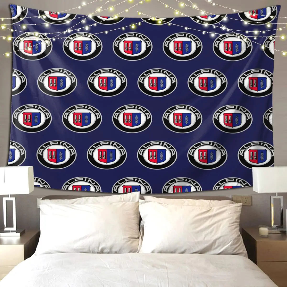 

Alpina-классический автомобильный гобелен с логотипом, художественный настенный эстетический домашний декор, гобелены для гостиной, спальни, общежития