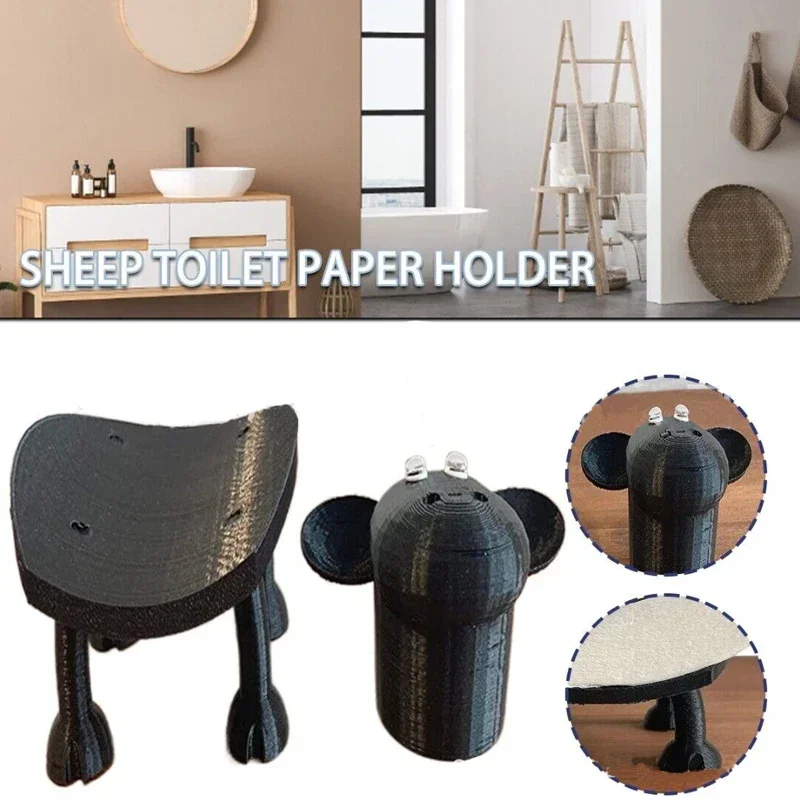 

ABS Sheep Toilet Paper Holder Bathroom Tissue Storage Box Bathroom Accessories Kitchen Roll Stand Rack Bathroom Decor supplies