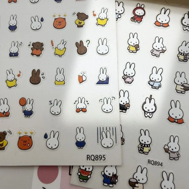 Miffy Nagelaufkleber Geprägte 3D DIY Becher Kamera Tablet Handyhülle Objektiv Dekorative Aufkleber – Detail 9