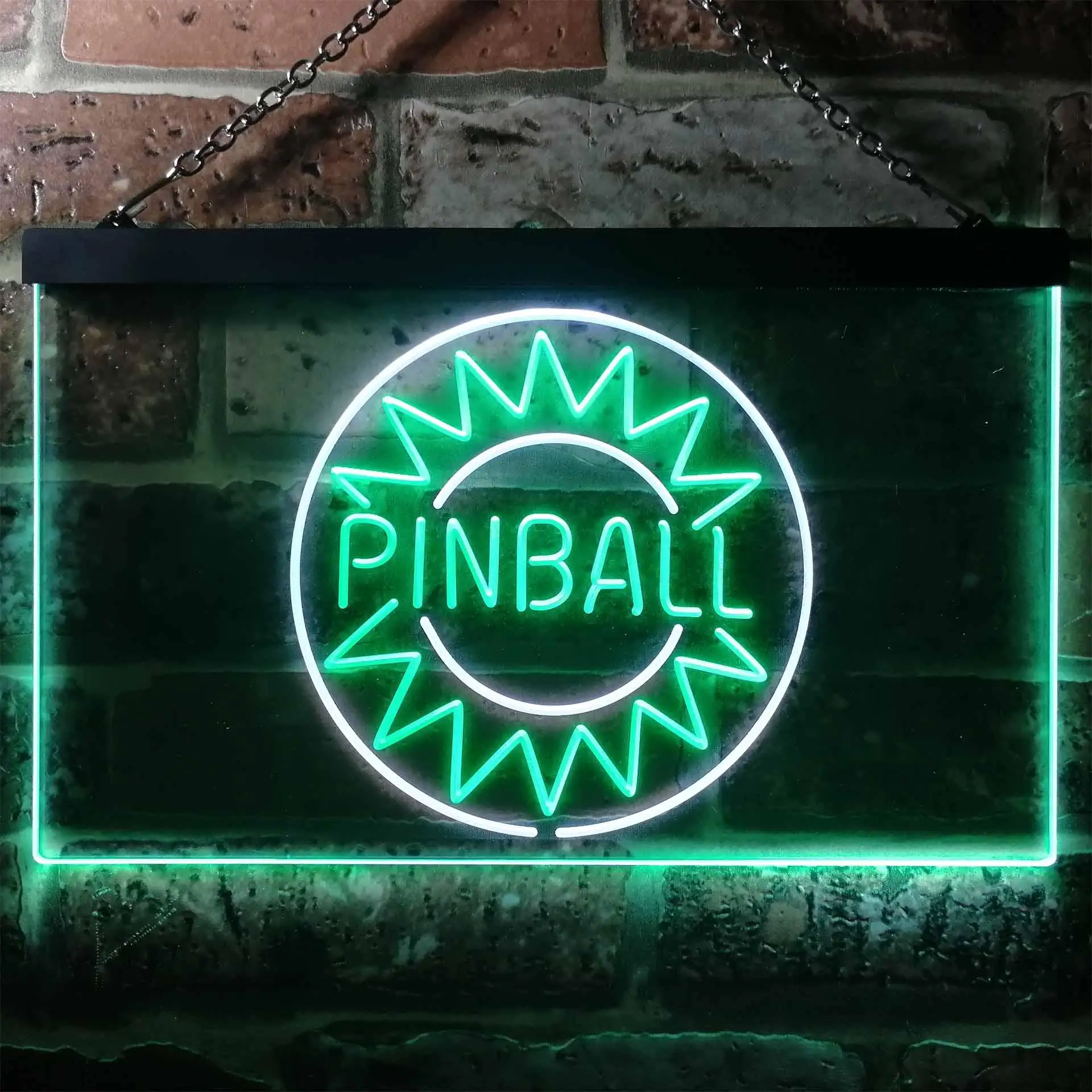 Pinball Arcade Game Dual Color Led Neon Sign st6-i3307