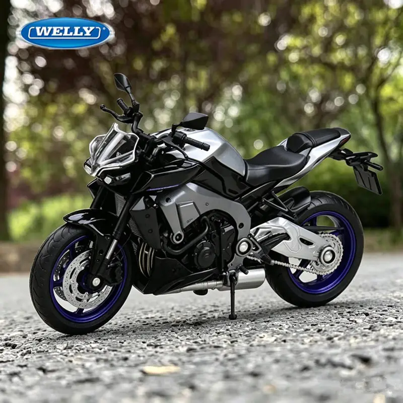 Welly 1:18 Yamaha MT-10 SP 2024 Alloy High Performance Street Sports Motorcycle Model Diecast Metal Racing Motorcycle Model Gift