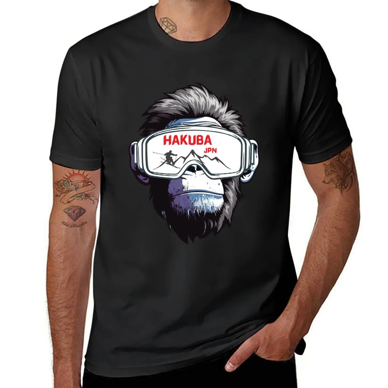 Hakuba Nagano Japan T-Shirt oversized t shirt plain shirts graphic tee men