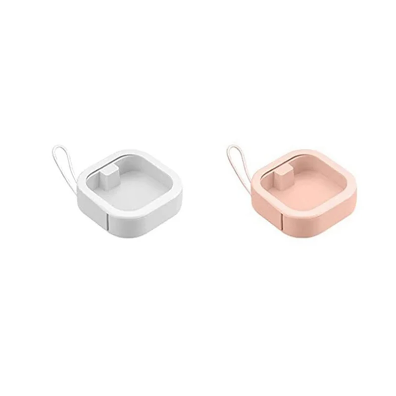 2Pcs Hair Tie Organizer Bathroom Storage Organizer Qtip Dispenser Cotton Swabs Dispenser Box