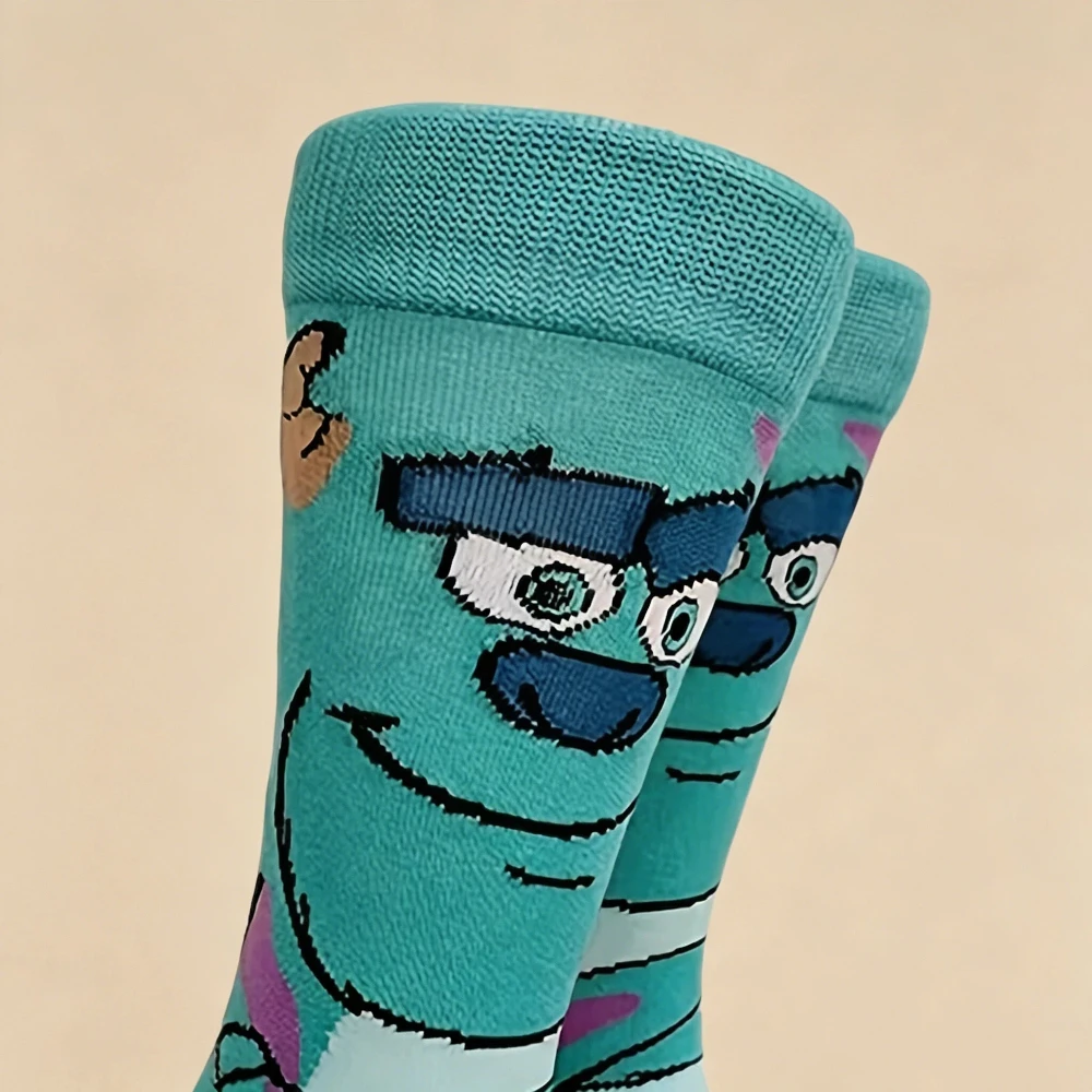 2 Paar Unisex Cartoon-Sportsocken mit neuartigen und interessanten Anime-Drucken, Teenager-Rollenspiel-Hip-Hop-Street-Geschenksocken – Detail 4