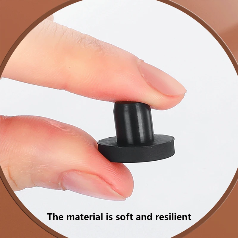 Silicone Rubber Ring Plug Rubber Plug Silicone Stopper Round Pipe Plugs High Elasticity Washer Cap Joint Dust Black Sincere Hole