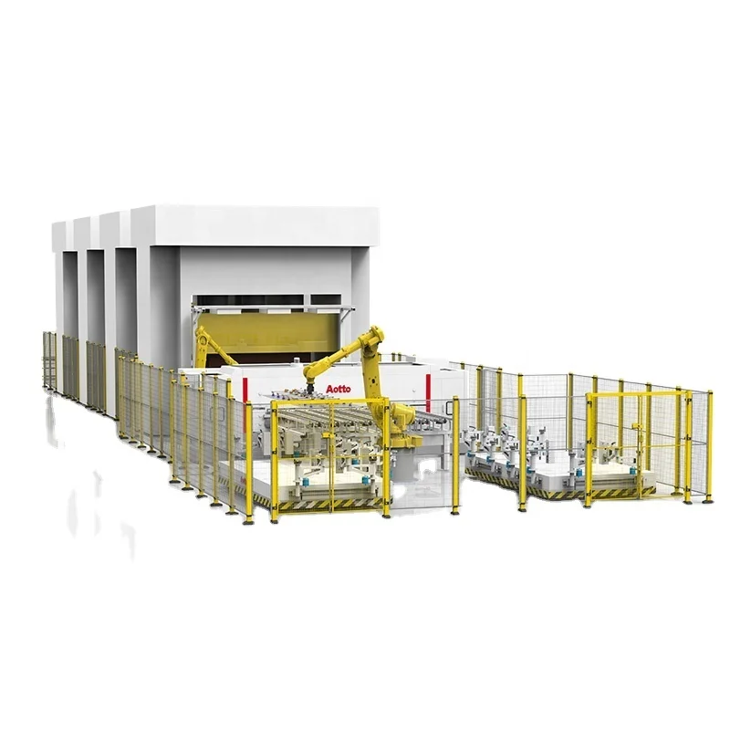 High-Security Robot Guard Fencing Warehouse Fence Panel Coated Steel and Iron Chain Link Fence With Waterproof Feature