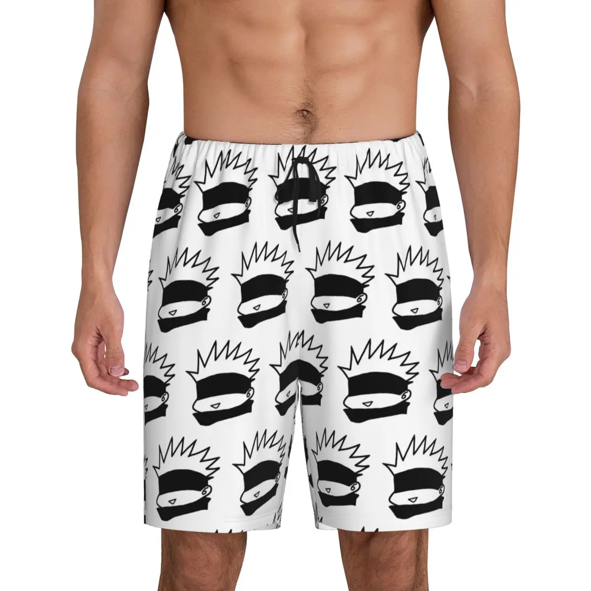 

Custom Gojo Manga Kawaii Japanese Anime Short Pajama Pants Men Sleepwear Sleep Lounge Bottom Shorts Sleeping Pants