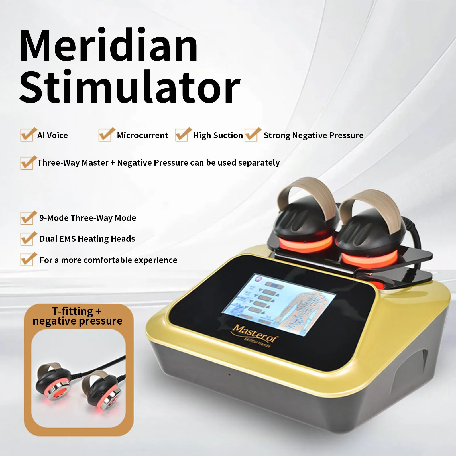 

Meridian Instrument for Body Moxibustion Fascia Regulation Massage with Micro Electric Dredging Health Preservation Home Use