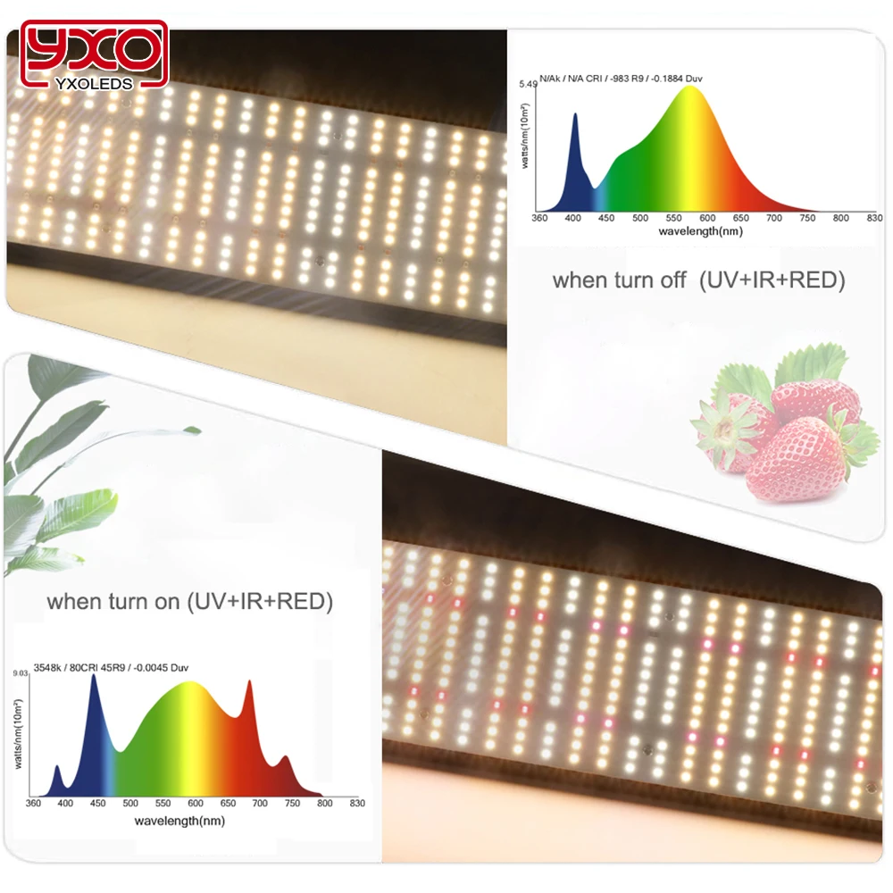 320W Full Spectrum LED Grow Light SAM-NG LED Chips Dimmable Quantum Phyto Lamp For Veg Flower Plants Indoor Plants Growth Light