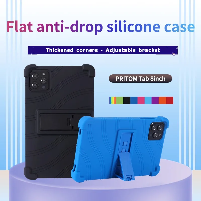 For PRITOM Tab 8/B8 Original Tab14 Tablet Case Shockproof Cover for VASOUN Tab8/ZKC-A80 P20 Soft Silicon Tablet Case Coque Kids