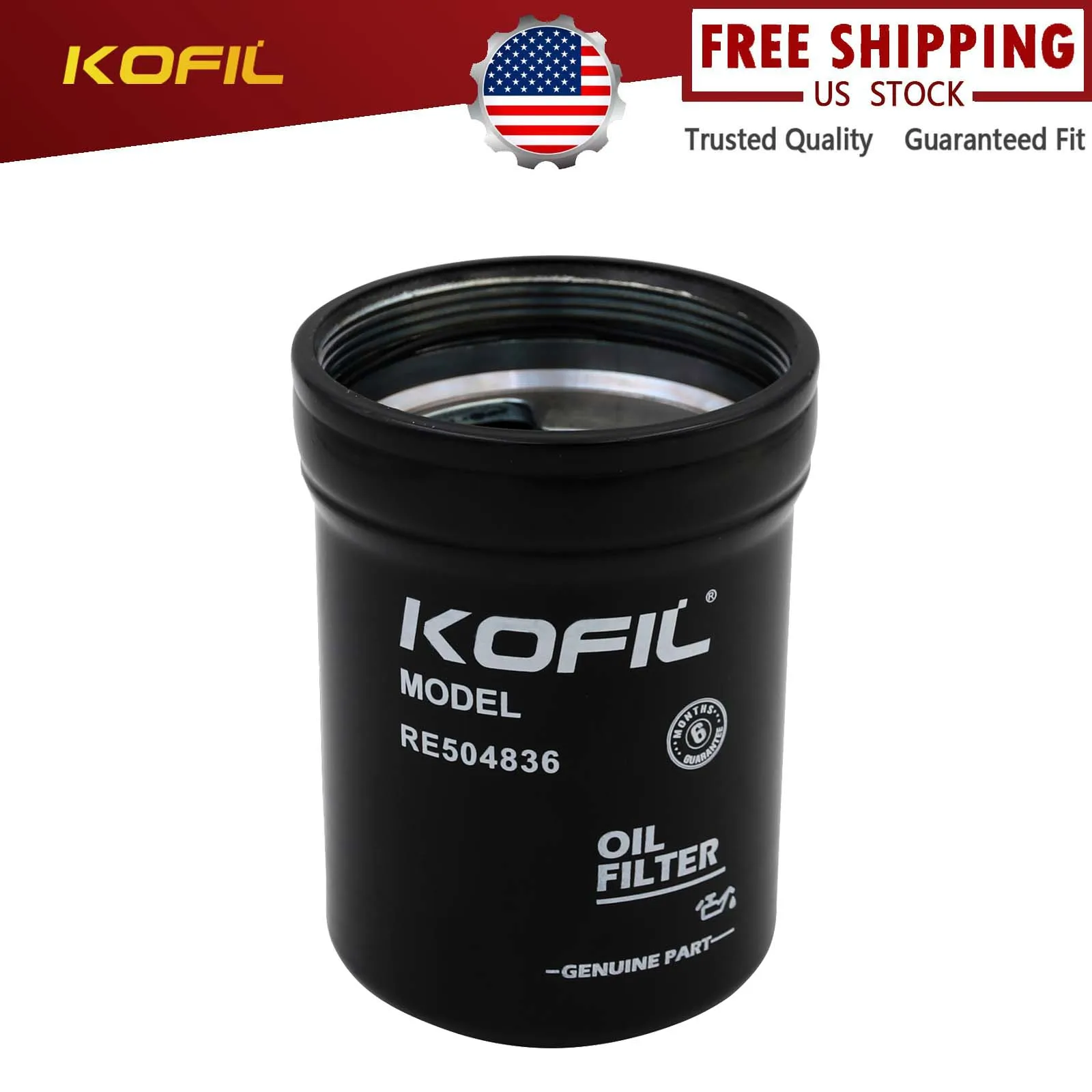 RE504836 Engine Oil Filter Replacement for John Deere 5076E 5082E 5083E 5085M 5090E Tractor Replaces RE507522 RE541420 RE502513