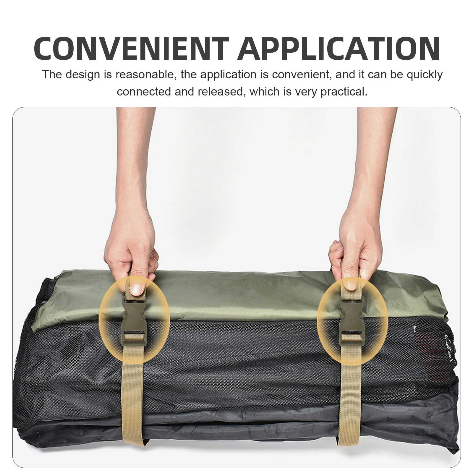 

4Pcs Wear-Resistant Plastic Buckle Backpack Clip Side Release Fastener for Hiking Luggage Belt Multi-Use Portable Replacement