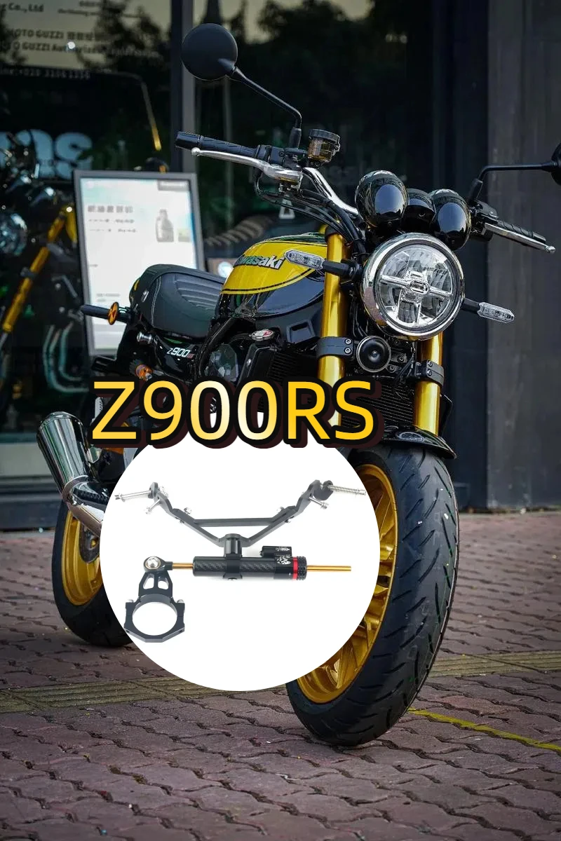 

Стабилизатор рулевого демпфера из углеродного волокна для мотоцикла Kawasaki Z900RS, комплект поддержки кронштейна для крепления амортизаторов 2018 2019 2020-2022