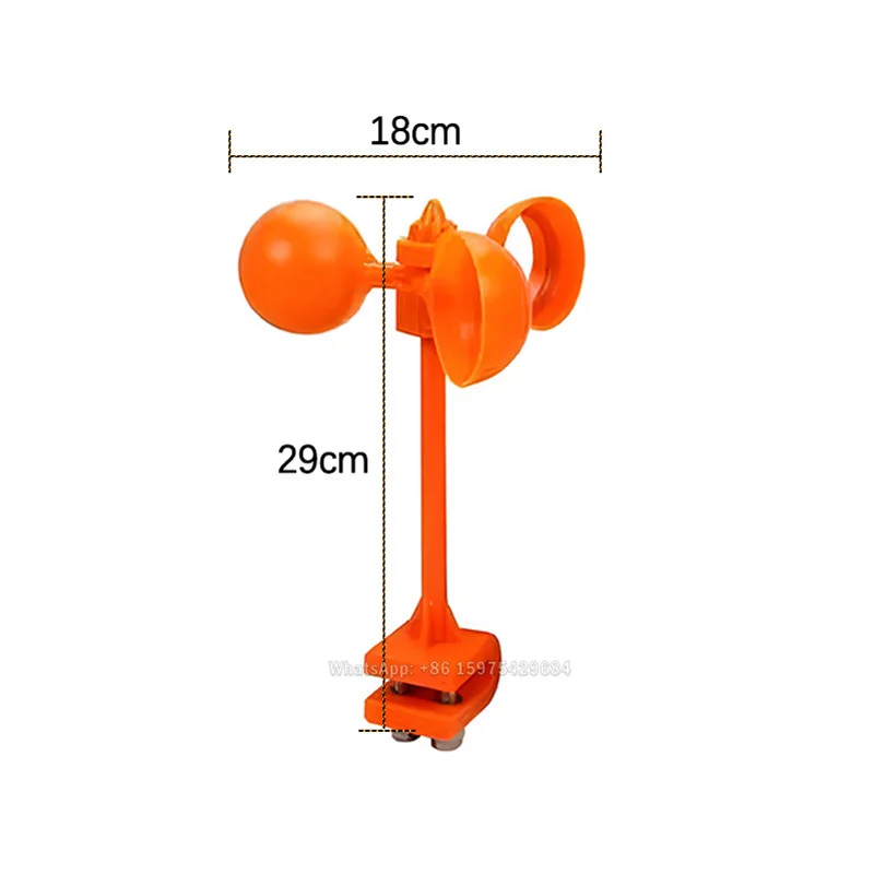 Repelente De Aves Giratorio Impulsado Por El Viento, Reflector De 360° Con Destellos, Para Huertos, Jardines Y Campos, Material ABS