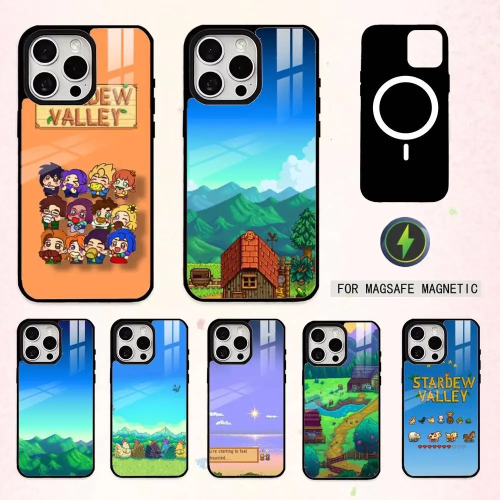 

Stardew Farm S-Stardew Valley Phone Case For iPhone17,16,15,14,13,12,11 Plus,Pro Max Magnetic For Magsafe Wireless Charging