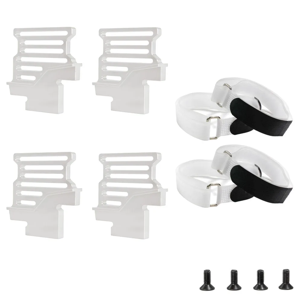 Aluminum alloy Tall Battery Hold-Downs Battery Holder for TRA 1/6 XRT 8S Battery Holder Mount