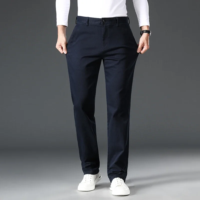 BROWON Brand 2025 Tuxedo Suit Pants Men Slim Fit Luxury Wedding Business Straight Pantalones Mens Designer Clothes