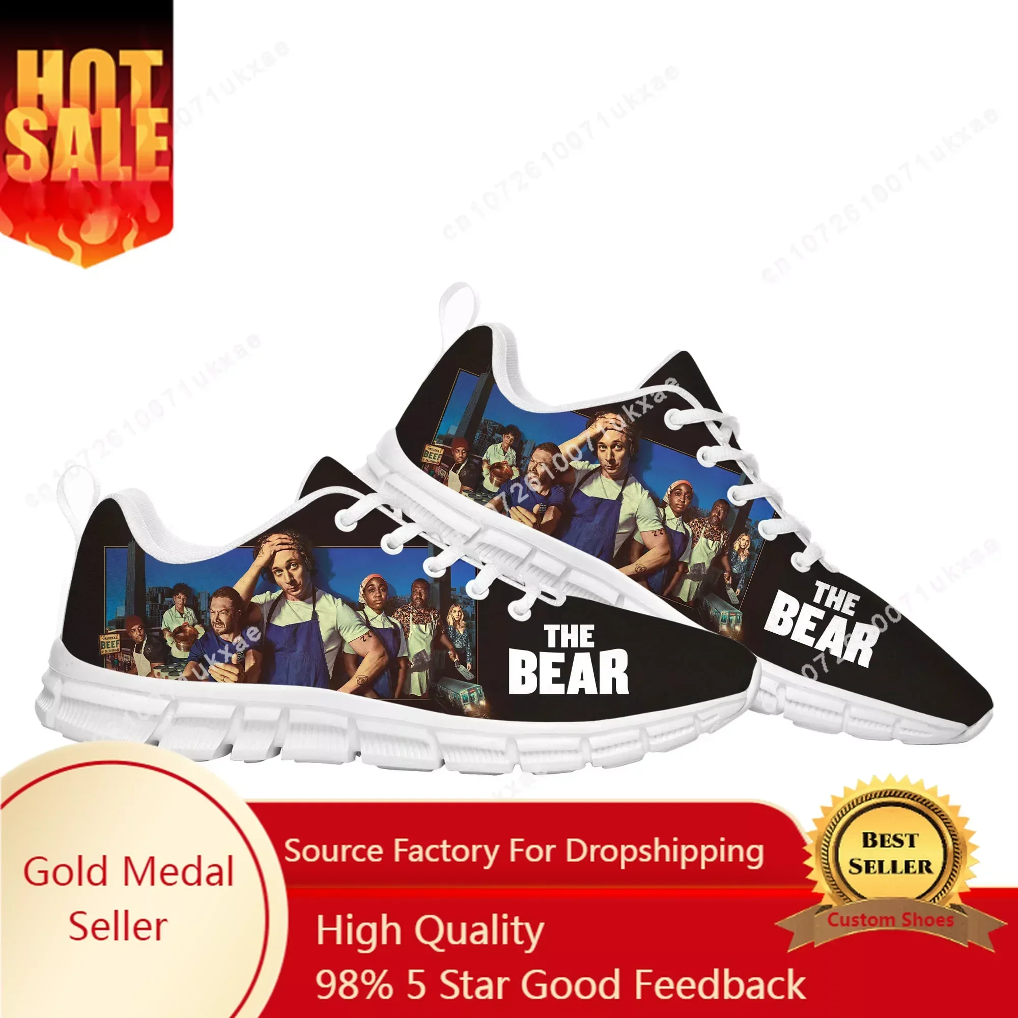 

The Bear TV Series Sports Shoes Mens Womens Sneakers Jeremy Allen White Casual Sneaker Custom Shoes