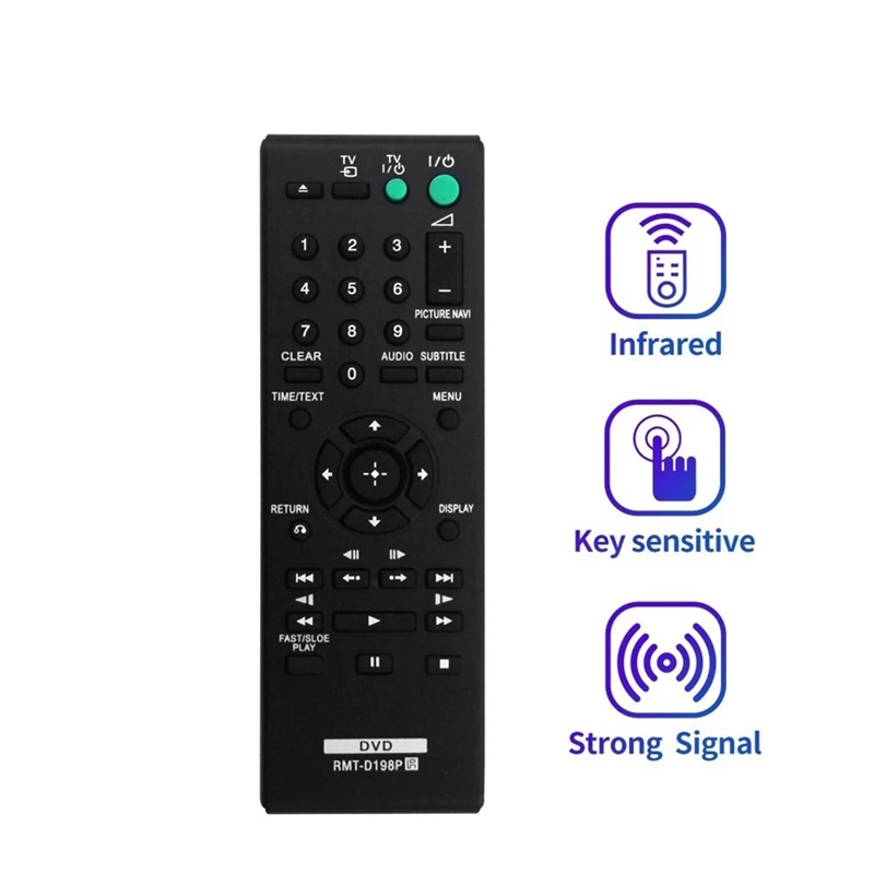 Replace RMT-D198P Remote Control For Sony DVD Player SR760 SR170 DVPSR170 DVPSR370 RMTD198P