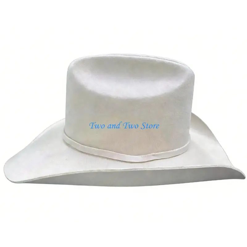 

HX6F Элегантная шерстяная шляпа-федора для мужчин и женщин, белая джентльменская дышащая шляпа унисекс для мероприятий на