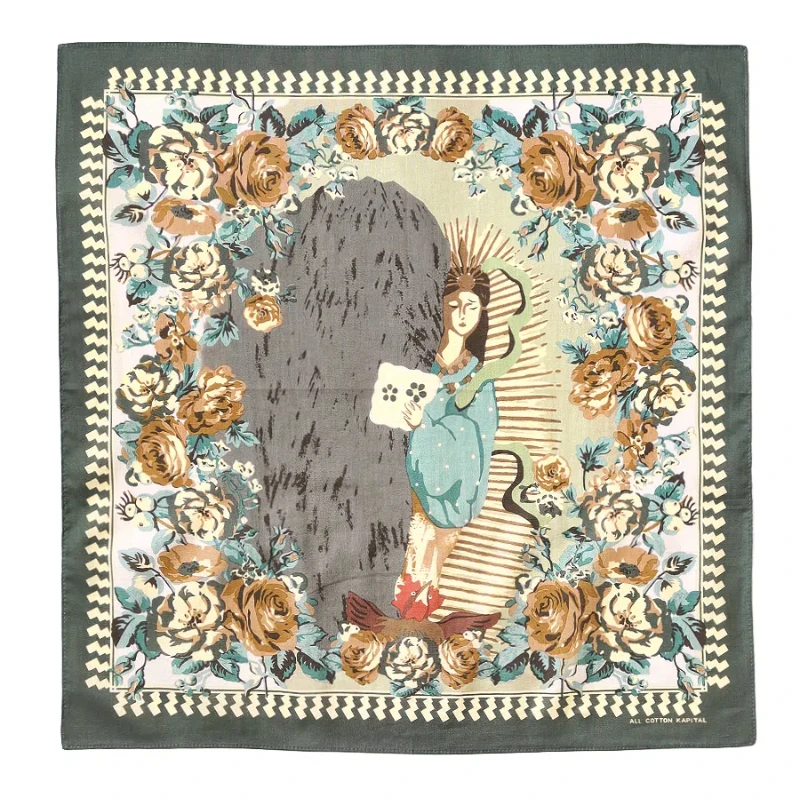 2024aw High Street KAP مناديل على الطراز الياباني للرجال والنساء منديل عتيق غير رسمي ملابس Y2k #2