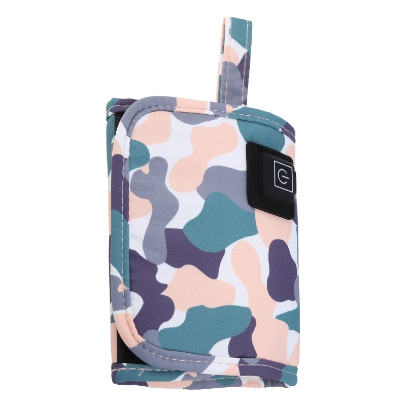 Scalda biberon USB portatile Camouflage Travel scalda latte biberon per neonati termostato coperchio caldo per alimenti