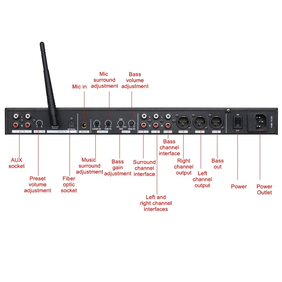 

ST-6900 DSP Digital Audio Processor For Professional Stage Sound Equipment