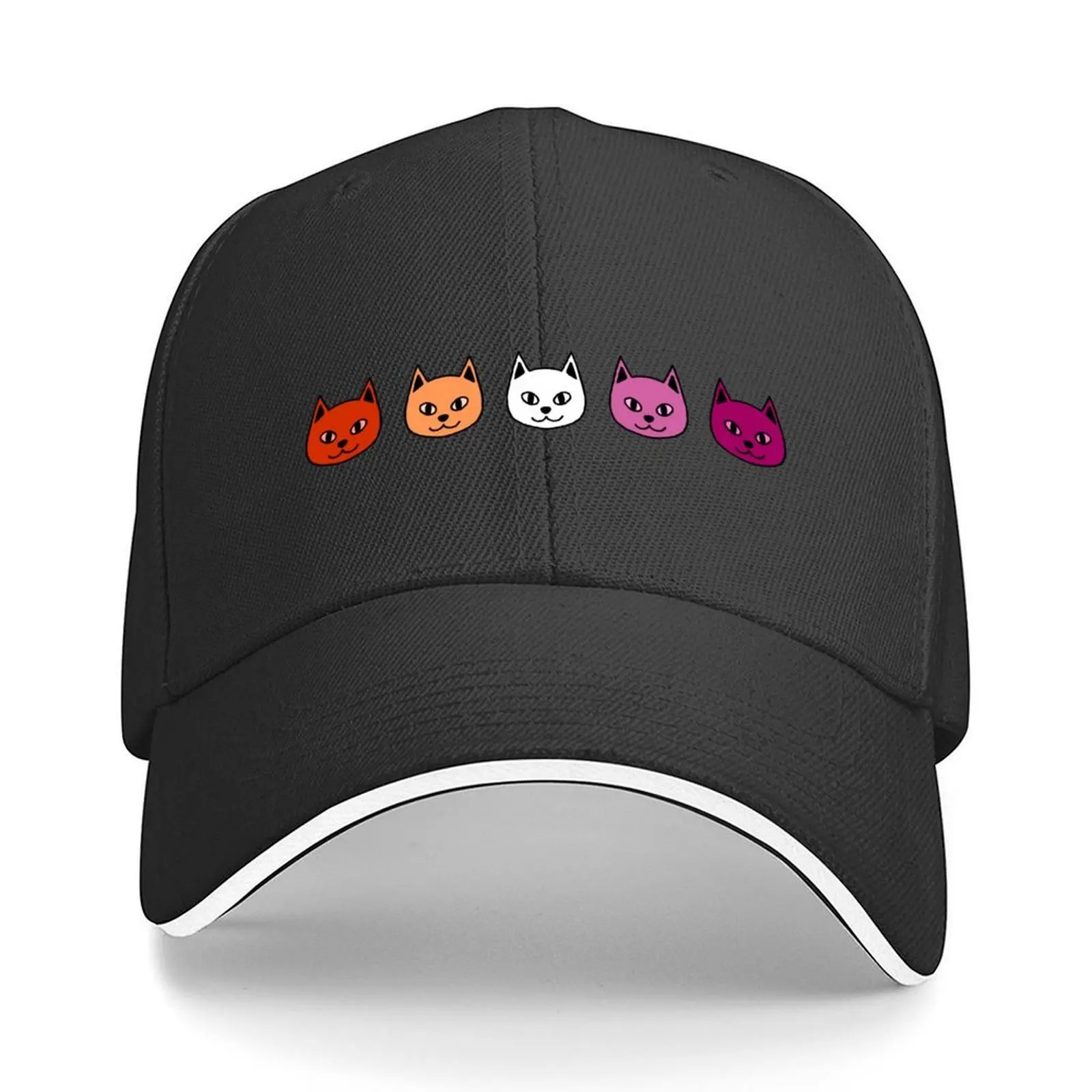 

Subtle lesbian pride cats Baseball Cap Wild Ball Hat Hat Baseball Cap Beach Mountaineering Men Golf Wear Women's