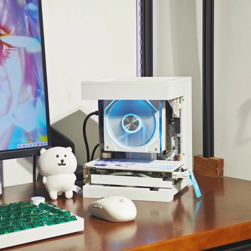 Rx580/rx590 placa gráfica silenciosa grande ventilador dp + interface hdmi 230mm placa gráfica de computador independente acessórios de mesa para jogos