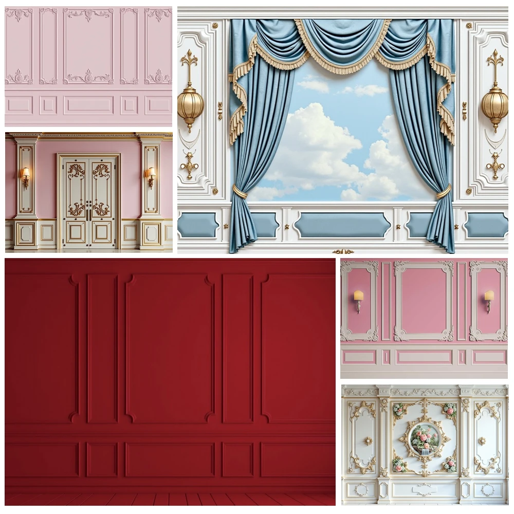 

MOON.QG Nordic Style Wall Background Living Room Palace Interior Backdrop Kids Accessories Portrait Wallpaper Photography Props